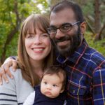 Dr. Lucy Kalanithi and Dr. Paul Kalanithi with their daughter, Elizabeth Acadia.